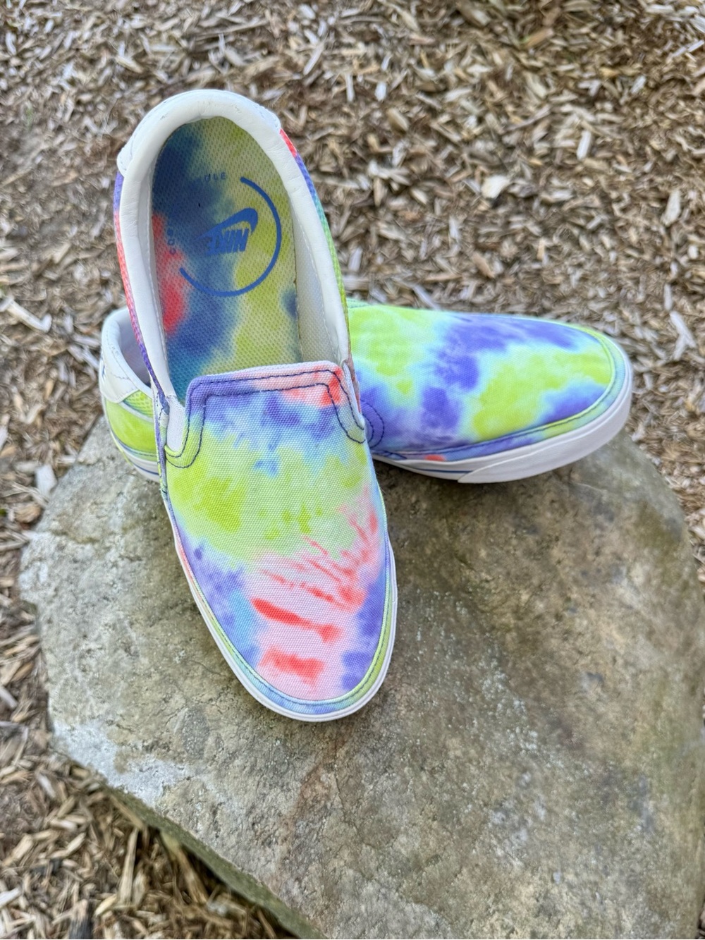 Nike Court Legacy Print Slip-On Shoes - Tie-Dye
